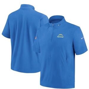 New Men’s Nike Los Angeles Chargers NFL Coaches Sideline 1/2 Zip Jacket Large